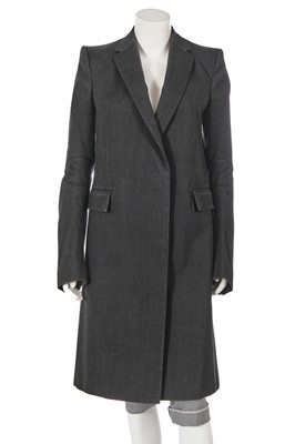 Lot 218 - A Carol Christian Poell grey wool-cotton blend coat, 'Disjointed' collection, Autumn-Winter 2007-08