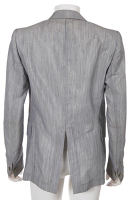 Lot 60 - A Carol Christian Poell men's speckled grey polyester 'invisible stitch' blazer, 'Self-Same' collection, 2009
