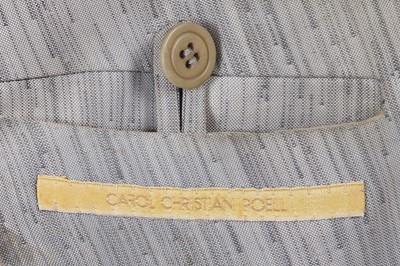 Lot 60 - A Carol Christian Poell men's speckled grey polyester 'invisible stitch' blazer, 'Self-Same' collection, 2009