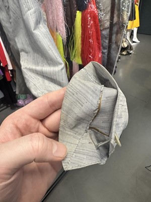 Lot 60 - A Carol Christian Poell men's speckled grey polyester 'invisible stitch' blazer, 'Self-Same' collection, 2009
