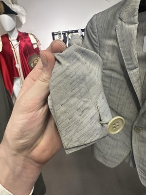 Lot 60 - A Carol Christian Poell men's speckled grey polyester 'invisible stitch' blazer, 'Self-Same' collection, 2009