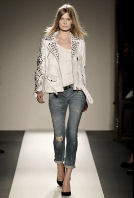 Lot 82 - A Balmain by Christophe Decarnin American flag leather jacket, Spring-Summer 2011