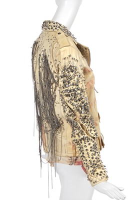 Lot 82 - A Balmain by Christophe Decarnin American flag leather jacket, Spring-Summer 2011