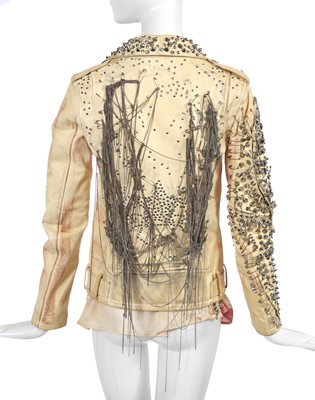 Lot 82 - A Balmain by Christophe Decarnin American flag leather jacket, Spring-Summer 2011