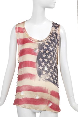 Lot 82 - A Balmain by Christophe Decarnin American flag leather jacket, Spring-Summer 2011
