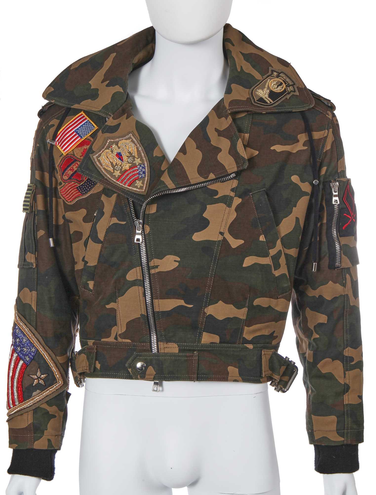 Lot 9 - A Balmain by Olivier Rousteing men's camouflage print cotton bomber jacket, Autumn-Winter 2014-15