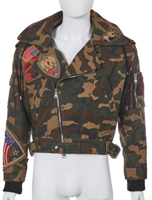 Lot 9 - A Balmain by Olivier Rousteing men's camouflage print cotton bomber jacket, Autumn-Winter 2014-15
