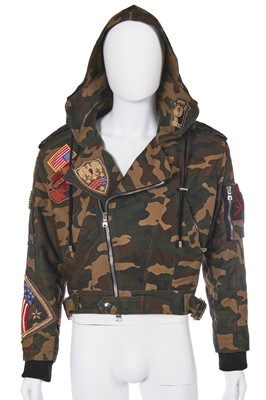 Lot 9 - A Balmain by Olivier Rousteing men's camouflage print cotton bomber jacket, Autumn-Winter 2014-15