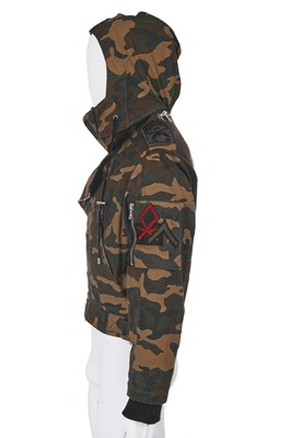 Lot 9 - A Balmain by Olivier Rousteing men's camouflage print cotton bomber jacket, Autumn-Winter 2014-15