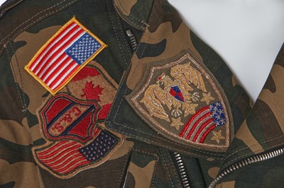 Lot 9 - A Balmain by Olivier Rousteing men's camouflage print cotton bomber jacket, Autumn-Winter 2014-15