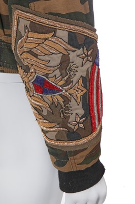 Lot 9 - A Balmain by Olivier Rousteing men's camouflage print cotton bomber jacket, Autumn-Winter 2014-15