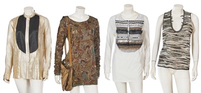 Lot 235 - A group of Balmain tops and accessories, 2010s