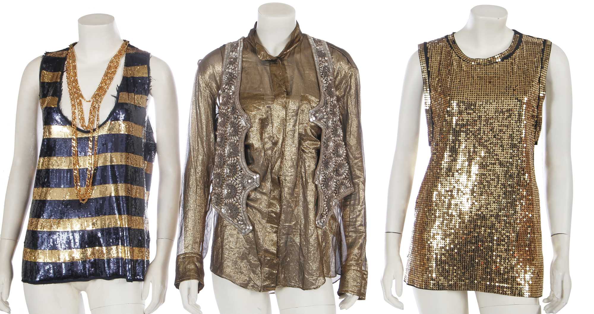 Lot 234 - A group of Balmain tops and accessories, 2010s