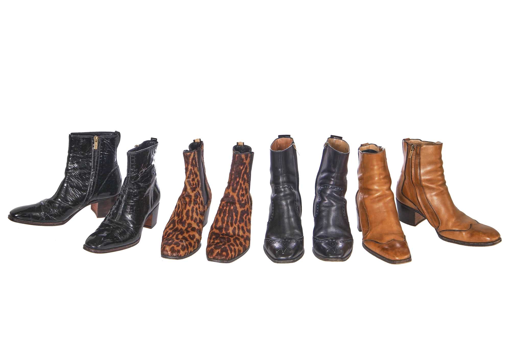 Lot 39 - Four pairs of Yves Saint Laurent by Tom Ford men's Jonny boots, circa 2004