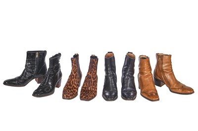 Lot 39 - Four pairs of Yves Saint Laurent by Tom Ford men's Jonny boots, circa 2004