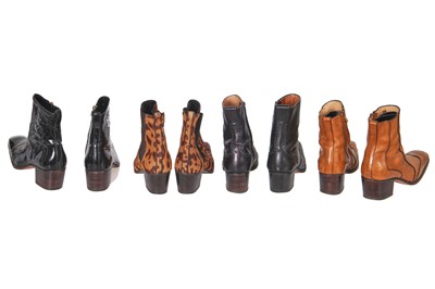 Lot 39 - Four pairs of Yves Saint Laurent by Tom Ford men's Jonny boots, circa 2004