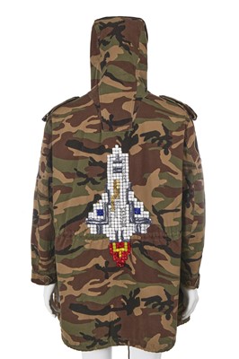 Lot 3 - A Saint Laurent by Hedi Slimane men's camouflage print cotton hooded jacket, Spring-Summer 2016