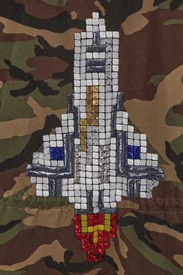 Lot 3 - A Saint Laurent by Hedi Slimane men's camouflage print cotton hooded jacket, Spring-Summer 2016