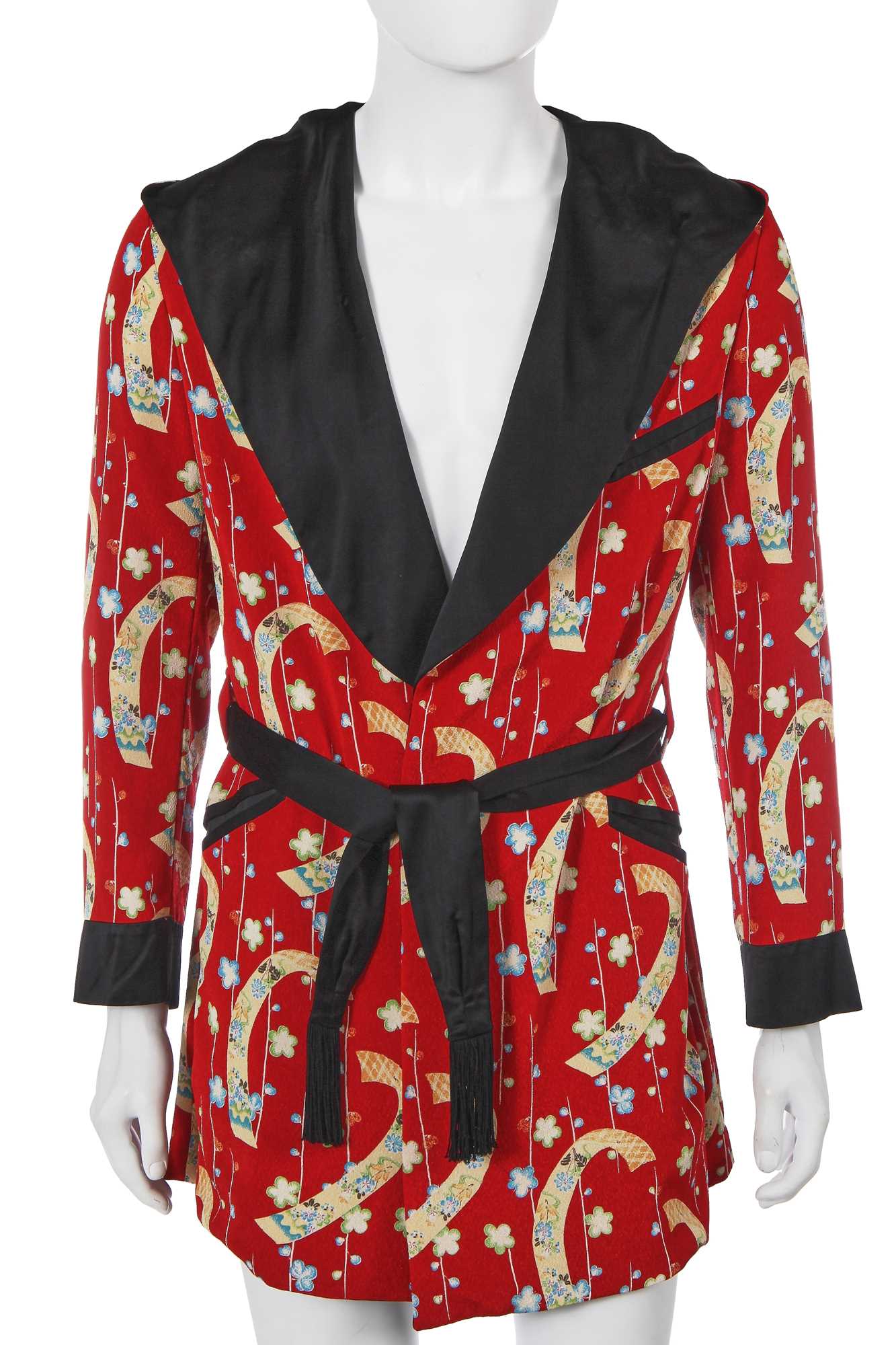 Lot 4 - A Saint Laurent by Hedi Slimane men's printed crêpe jacket, Spring-Summer 2016