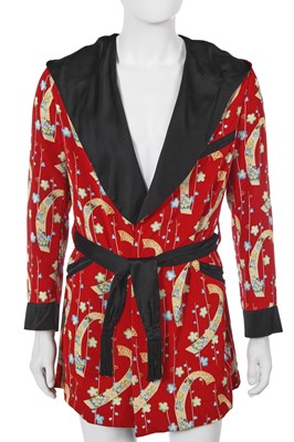 Lot 4 - A Saint Laurent by Hedi Slimane men's printed crêpe jacket, Spring-Summer 2016