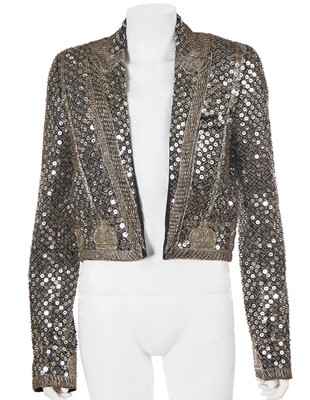 Lot 33 - A Dior Homme by Hedi Slimane sequined silk-blend Union Jack tailcoat, Spring-Summer 2006