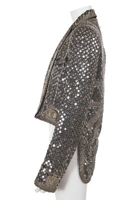 Lot 33 - A Dior Homme by Hedi Slimane sequined silk-blend Union Jack tailcoat, Spring-Summer 2006