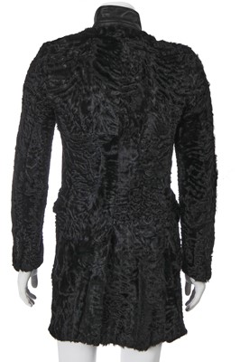 Lot 24 - A Dior Homme by Hedi Slimane black breitschwanz coat, Autumn-Winter 2007-08