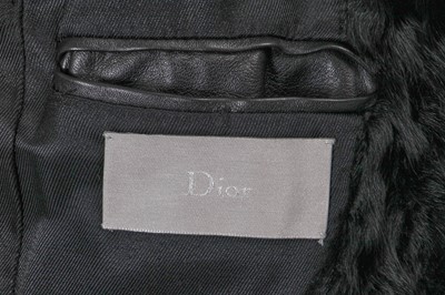 Lot 24 - A Dior Homme by Hedi Slimane black breitschwanz coat, Autumn-Winter 2007-08