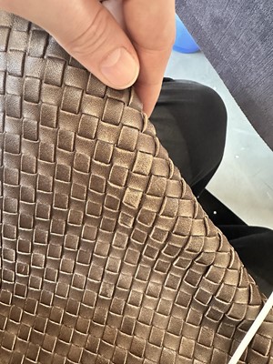 Lot 23 - A Bottega Veneta brown intrecciato leather messenger bag, 2007