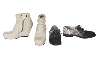 Lot 66 - Four pairs of designer boots and shoes, 2000s-2010s