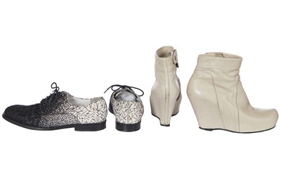 Lot 66 - Four pairs of designer boots and shoes, 2000s-2010s