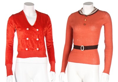 Lot 8 - A large group of colourful blouses and...