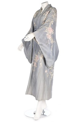 Lot 30 - A green velvet evening coat, early 1930s, with...