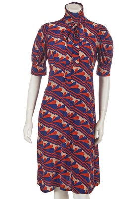 Lot 582 - A Biba printed rayon dress, circa 1968