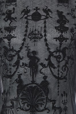 Lot 81 - A Vivienne Westwood men's boulle-flocked mesh T-shirt, probably 'Portrait' collection, Autumn-Winter 1990-91