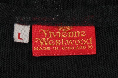 Lot 81 - A Vivienne Westwood men's boulle-flocked mesh T-shirt, probably 'Portrait' collection, Autumn-Winter 1990-91