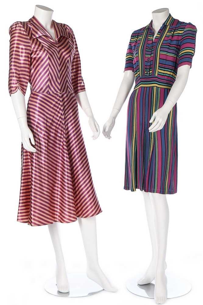 Lot 13 - A group of afternoon and dinner-wear, 1940s,...