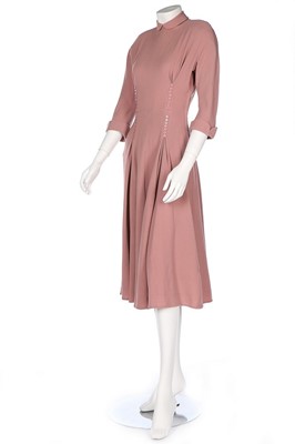 Lot 15 - A group of woollen suits and dresses, 1940s,...