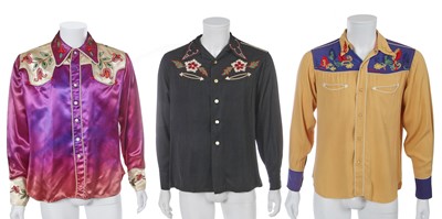 Lot 111 - Five men's mostly Westernwear shirts, mid-late 20th century