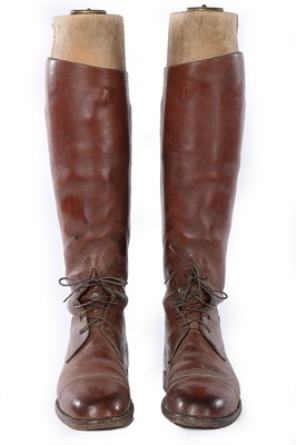 Lot 67 - A pair of Maxwell London men's brown leather...