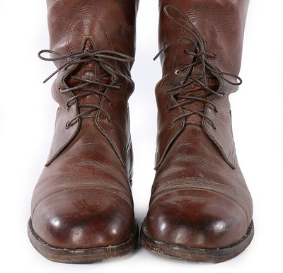 Lot 67 - A pair of Maxwell London men's brown leather...
