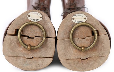 Lot 67 - A pair of Maxwell London men's brown leather...