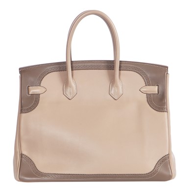 Lot 49 - An Hermès Étoupe & Argile swift leather ghillies birkin 35, 2012