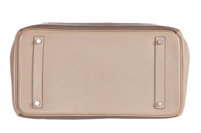 Lot 49 - An Hermès Étoupe & Argile swift leather ghillies birkin 35, 2012