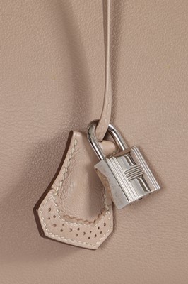 Lot 49 - An Hermès Étoupe & Argile swift leather ghillies birkin 35, 2012