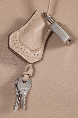 Lot 49 - An Hermès Étoupe & Argile swift leather ghillies birkin 35, 2012