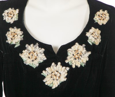 Lot 166 - A Chanel by Karl Lagerfeld black velvet cocktail dress, Autumn-Winter 1988-89