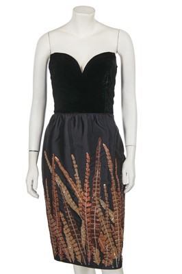 Lot 519 - A Valentino black sequined cocktail dress, probably Autumn-Winter 1979-80
