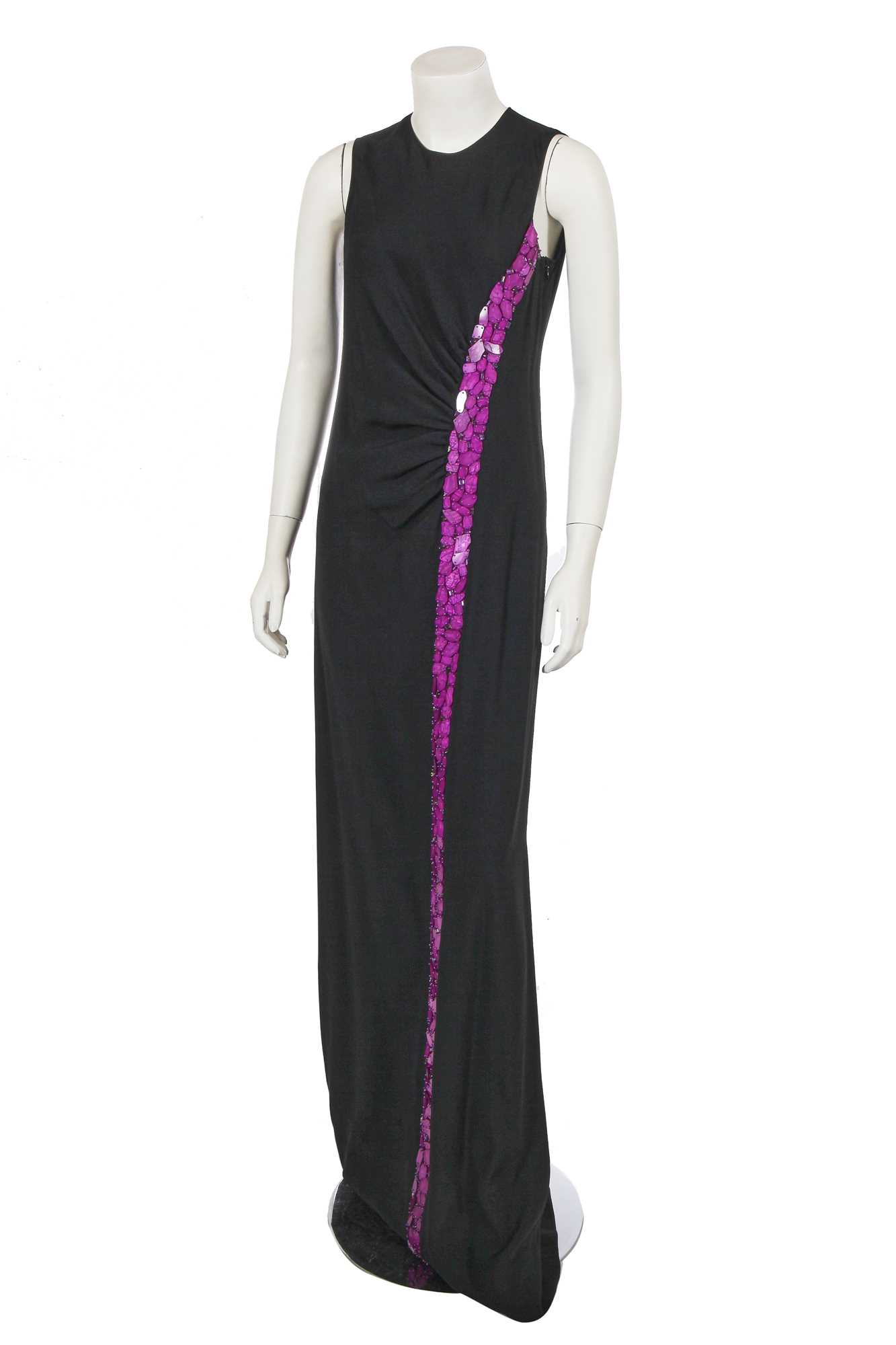 Lot 226 - A John Galliano by Bill Gaytten black crêpe evening dress, Autumn-Winter 2015-16