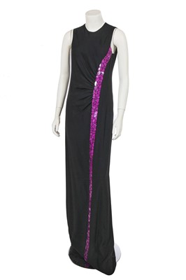 Lot 226 - A John Galliano by Bill Gaytten black crêpe evening dress, Autumn-Winter 2015-16